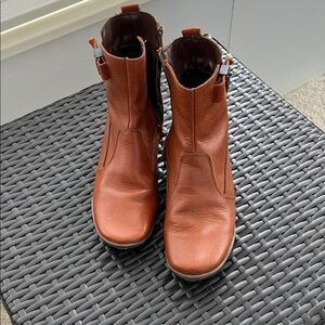 Dr Scholls Brown Leather Boots